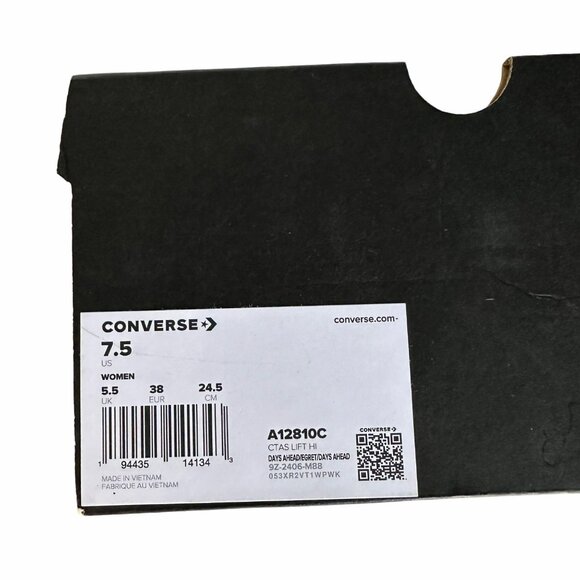 ⭐Converse Chuck Taylor All Star Lift 3D Floral 7.5 Womens Shoes Sneaker A12810C - Picture 11 of 13